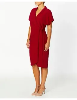 Anthea Crawford KATIA WRAP DRESS Red Size 14 for rent on The Volte - image 2