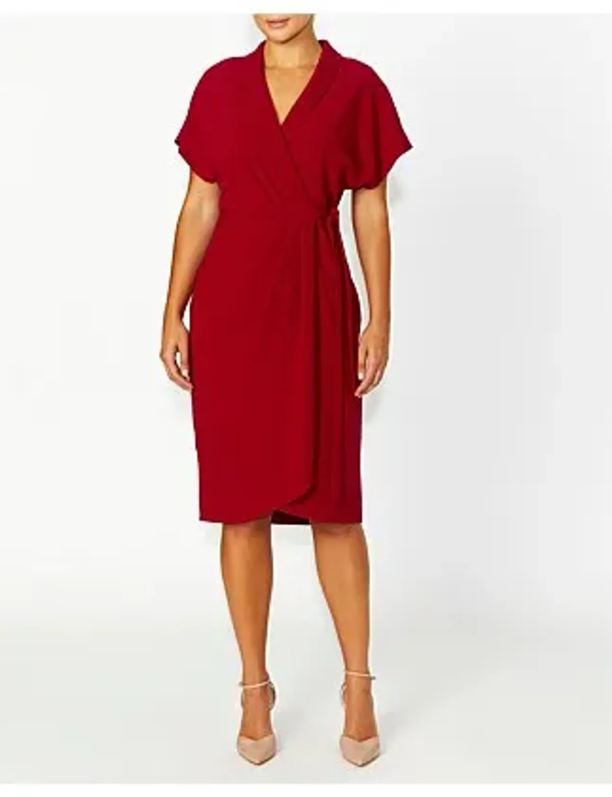 Anthea Crawford KATIA WRAP DRESS Red Size 14 - Image 1