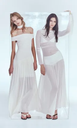 Bec & Bridge Blaine Long Sleeve Maxi Dress Butter Cream for rent on The Volte - image 5