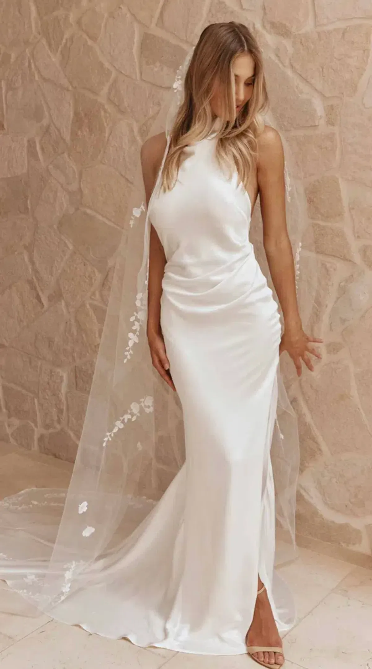 GRACE LOVES LACE Goldie Halter-neck Wedding Dress / Bridal Gown Size M - Image 11