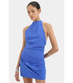 Sir the Label Sol Halter Mini Dress in Cobalt Blue Size AU 10  for rent on The Volte - image 2