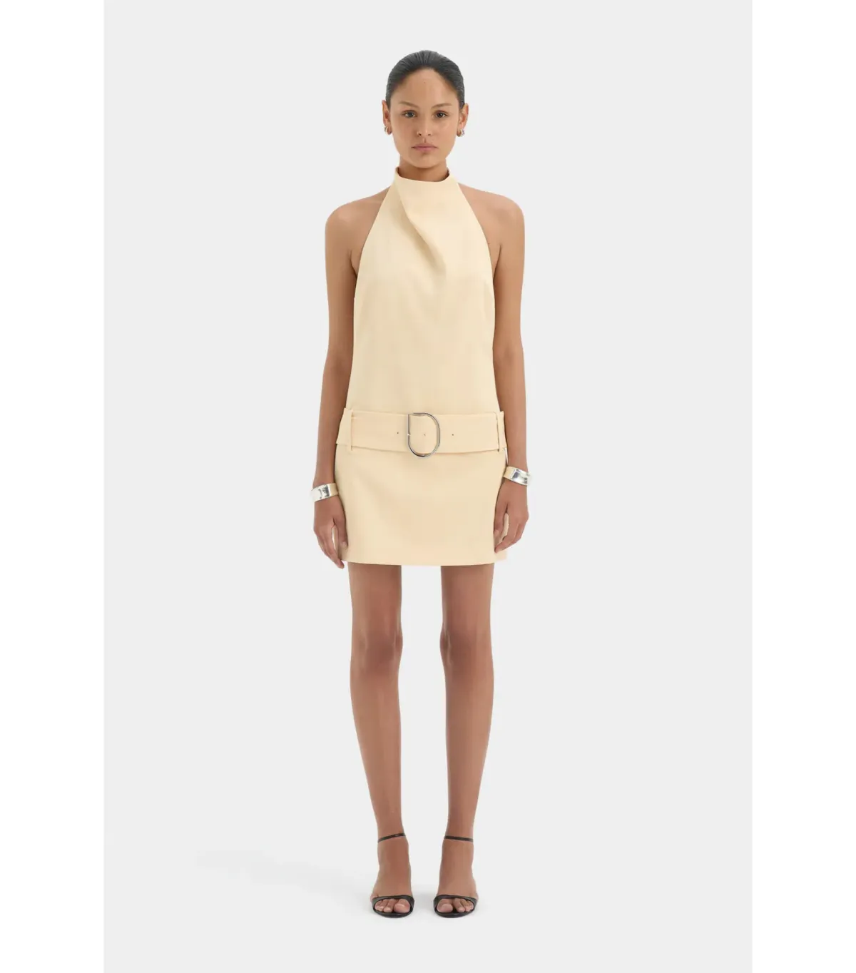 Sir the Label Sabina Belted Mini Dress in Butter Size 6 - Image 1