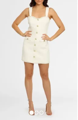 Rebecca Vallance Sigourney Mini Dress - White - Size 10 for rent on The Volte - image 2