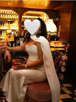 House of CB PERSEPHONE Ivory Strapless Corset Dress for rent on The Volte - image 3