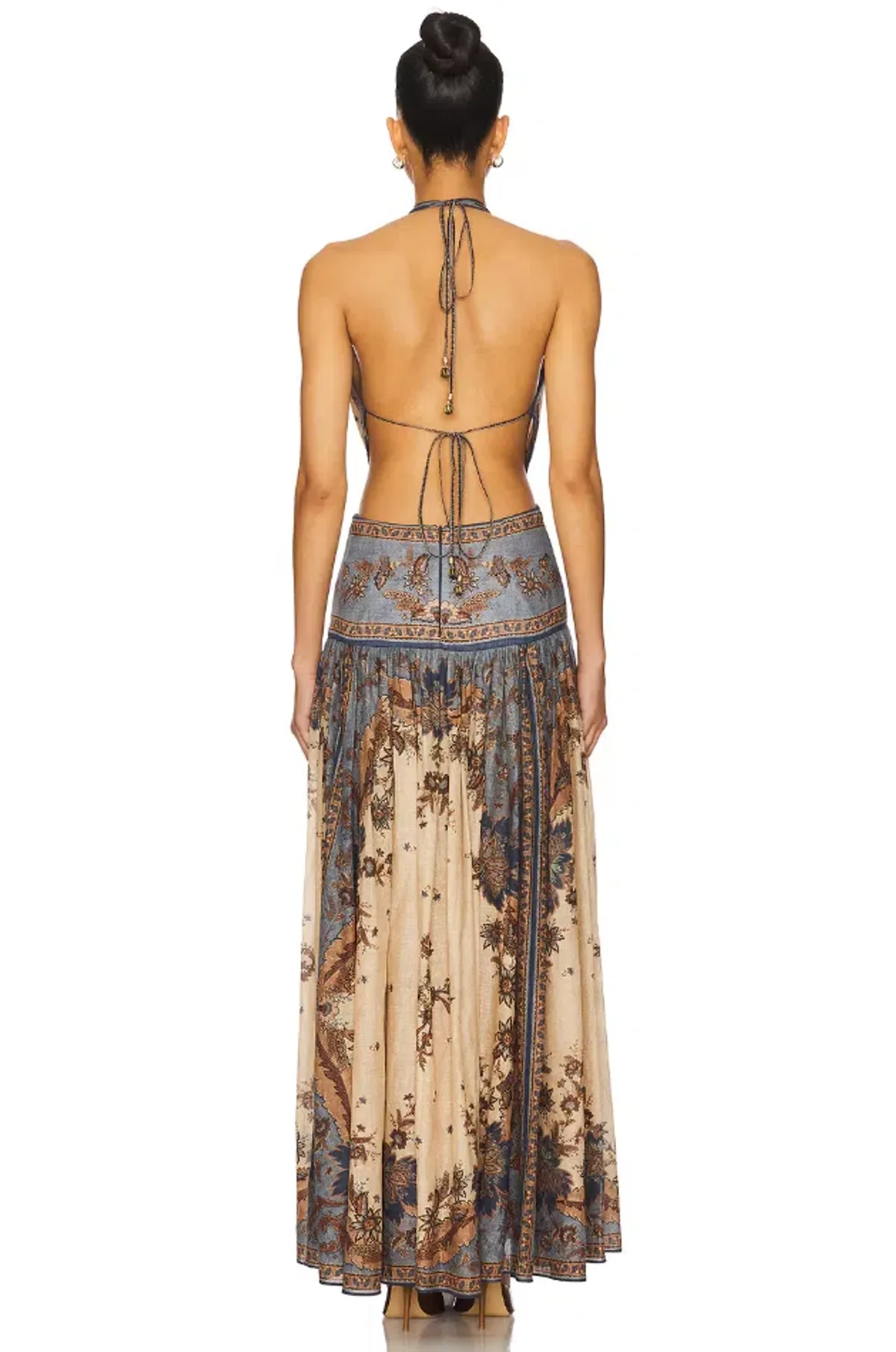 Zimmermann Ascension Plunge Halter Maxi Dress - Image 4