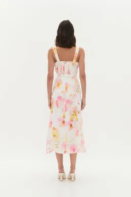 AJE ZARIE MIDI DRESS in WILDFLOWERS SIZE 6 for rent on The Volte - image 4