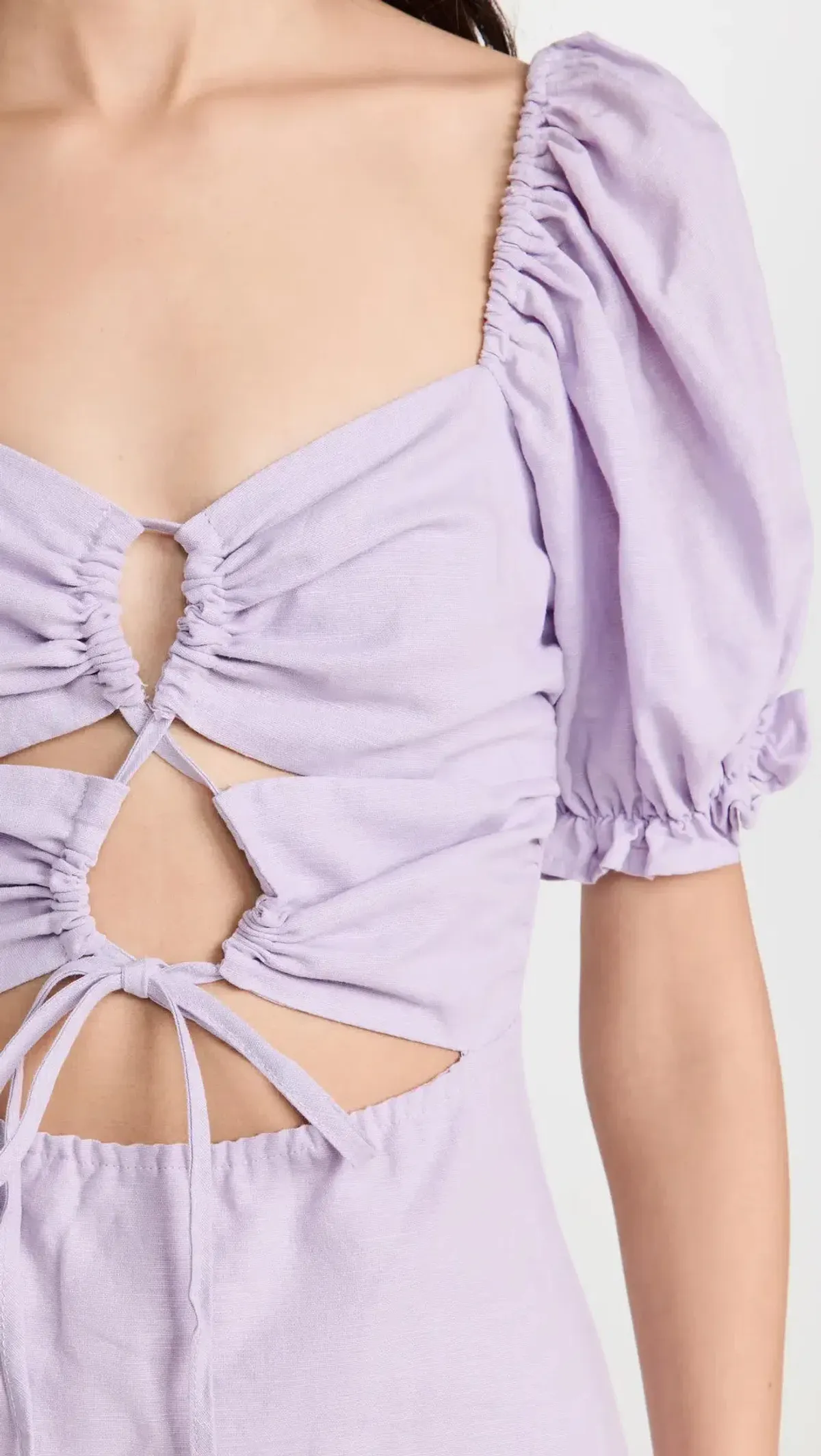 Charlie Holiday Healy Midi Dress Pastel Lilac Size AU 8 / S - Image 4