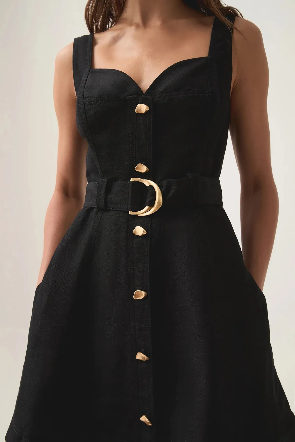 Aje Clay Belted Mini Dress / Black / Size 14 - Image 5