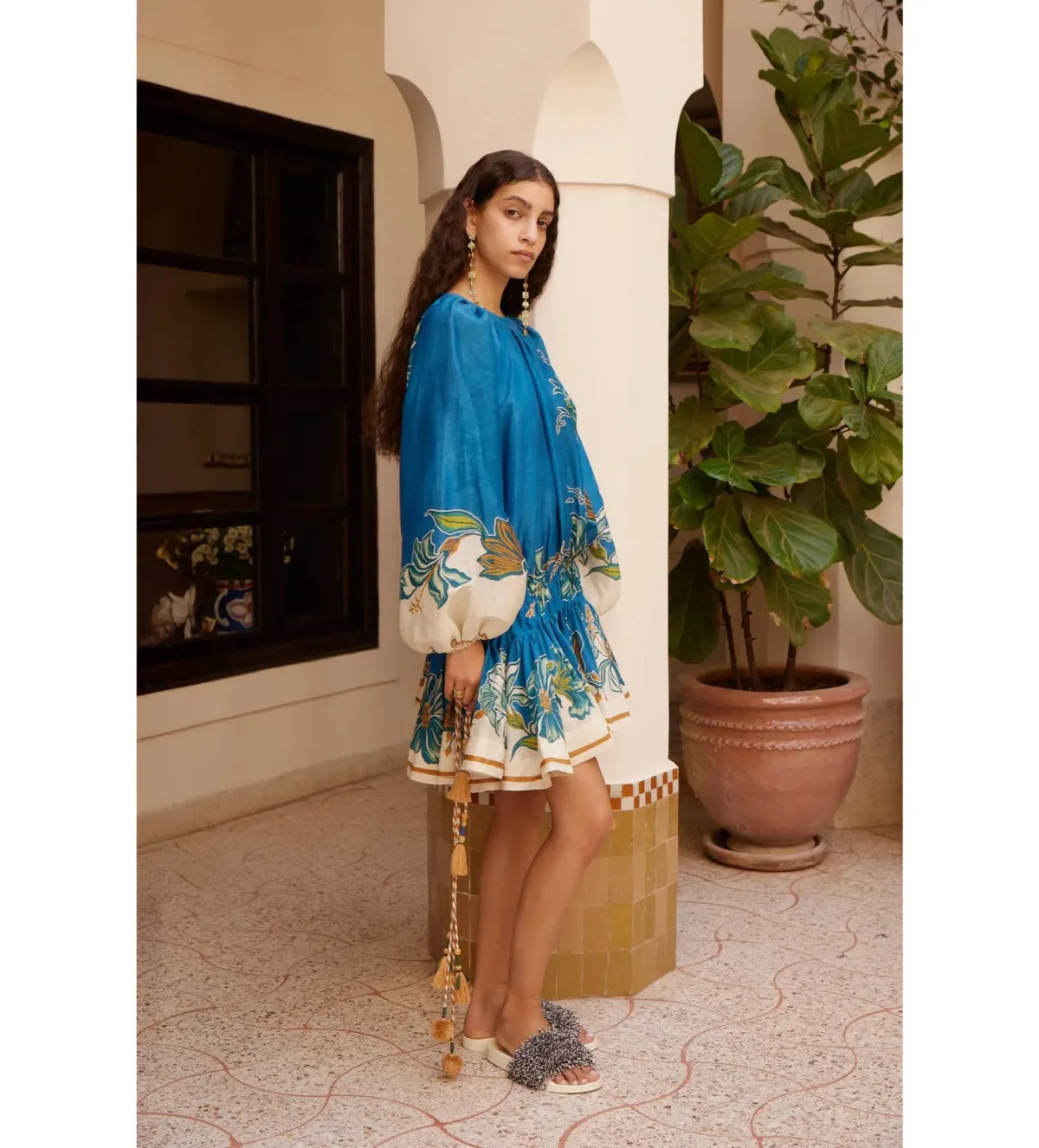 Alemais Luda Mini Dress in Blue Size AU6 - Image 2