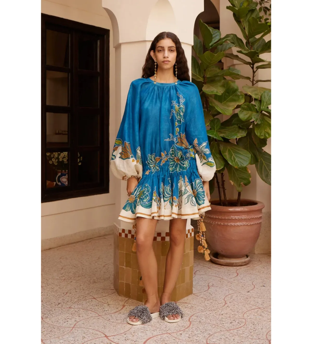 Alemais Luda Mini Dress in Blue Size AU6 - Image 1