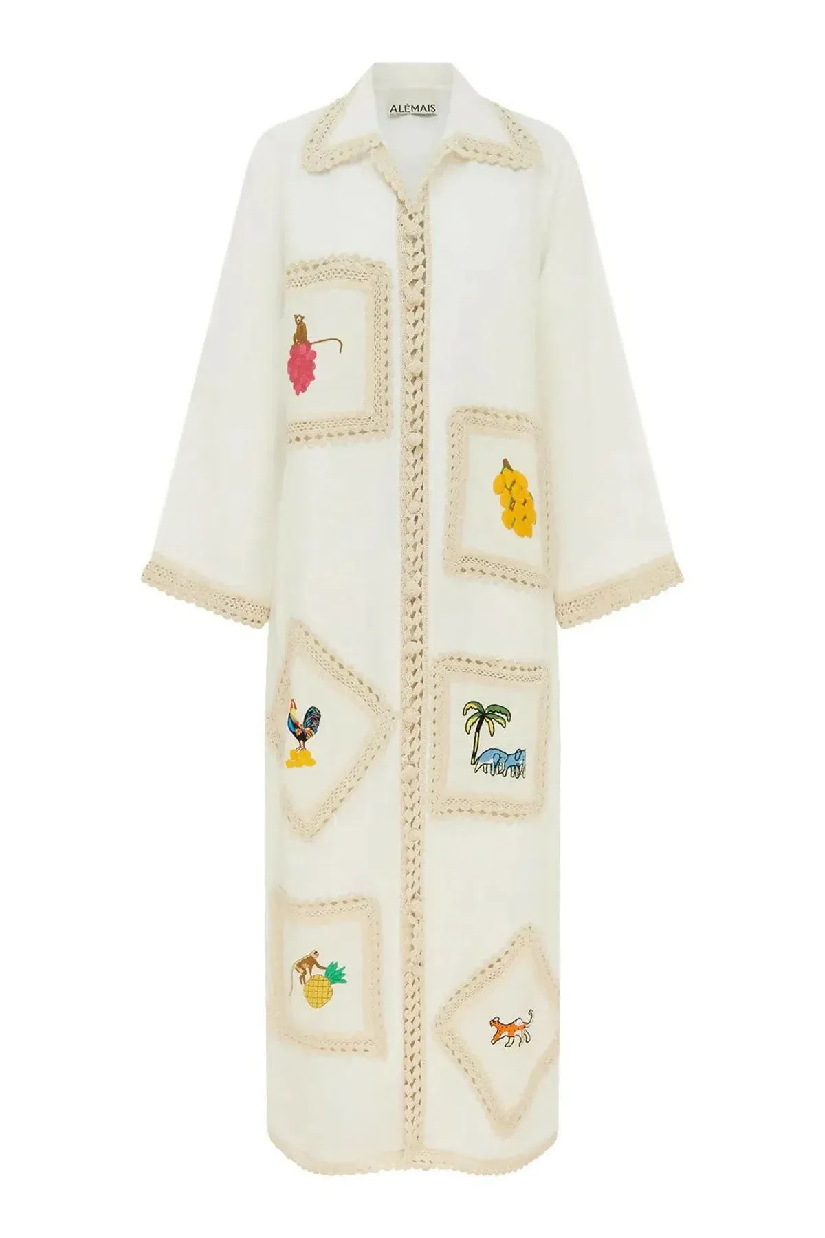 Alémais Teddy embroidered shirt dress  - Image 1
