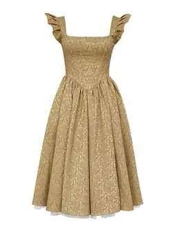Norma Kamali HOUSE OF CB ALESSANDRA MIDI DRESS Gold Size 10 for rent on The Volte - image 4