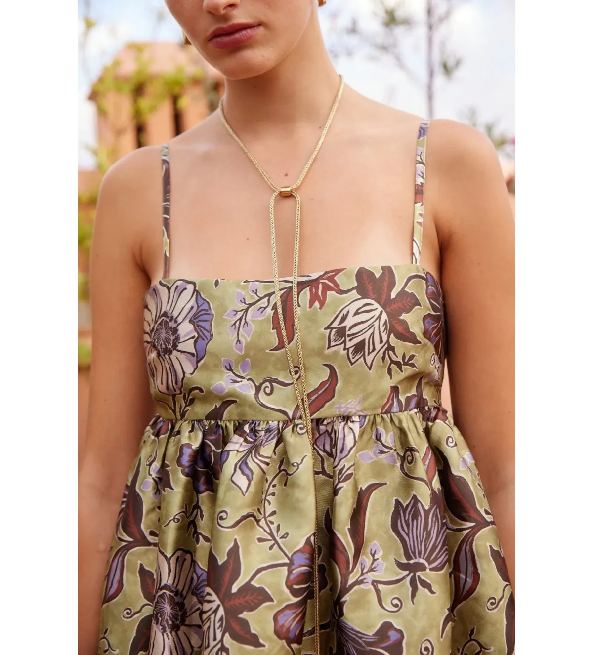 Alémais Citron Midi Dress Floral Size 14 - Image 2