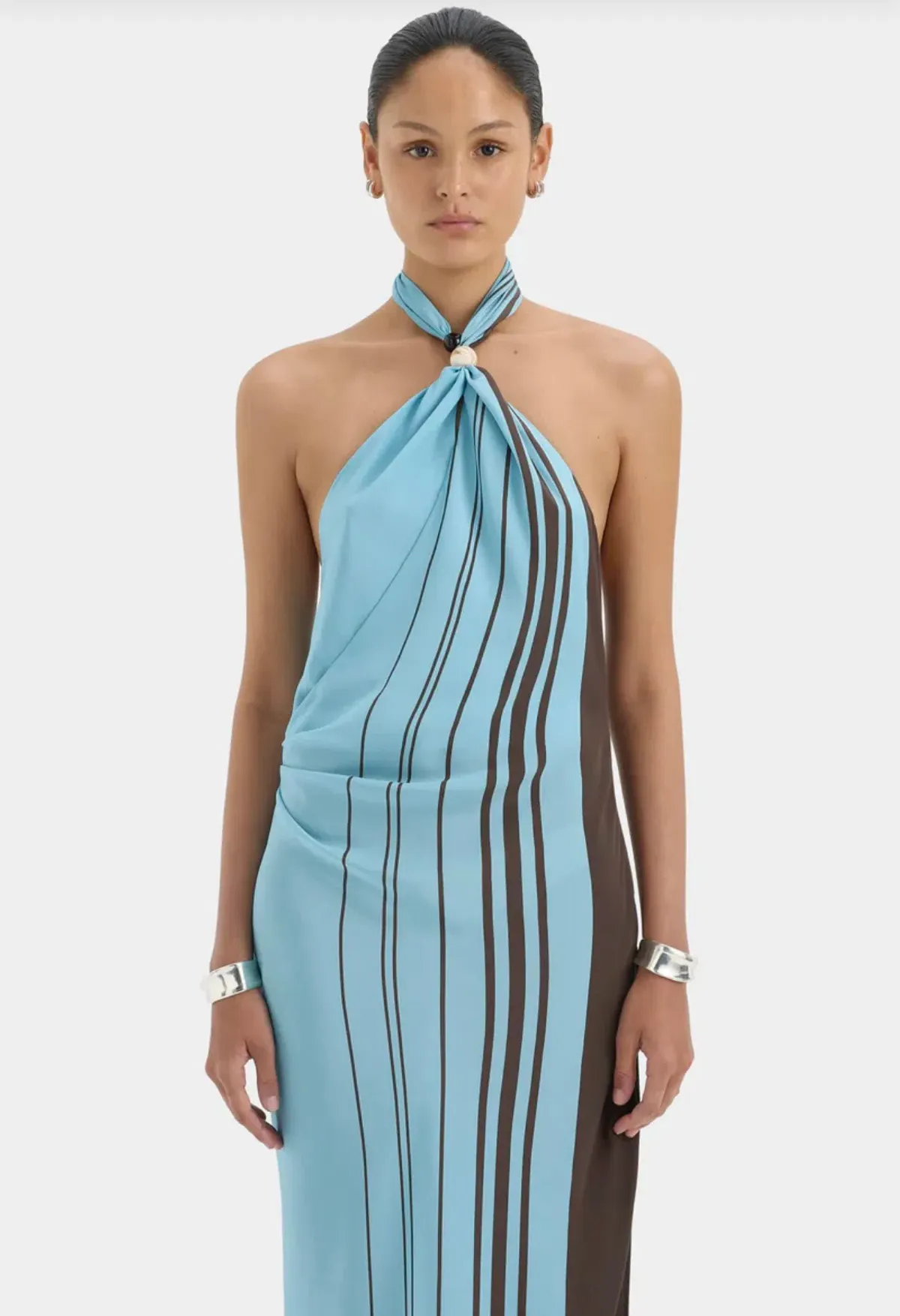 Rioja Halter Scarf Maxi Dress by SIR The Label - Image 3