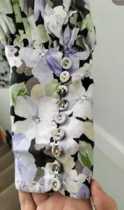 Zimmermann Ninety Six Shirt Dress Pansy prints Size 0 AU8 US 4 IT 40 FR 36 for rent on The Volte - image 11