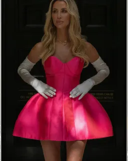 Lillian Khallouf Sanja dress - watermelon (size 6) for rent on The Volte - image 3