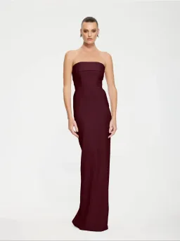 Effie Kats - MONROE GOWN - Wine - Size XS (6) for rent on The Volte - image 2