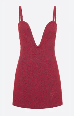 MANNING CARTEL LADY BIRD MINI DRESS IN RED  for rent on The Volte - image 2