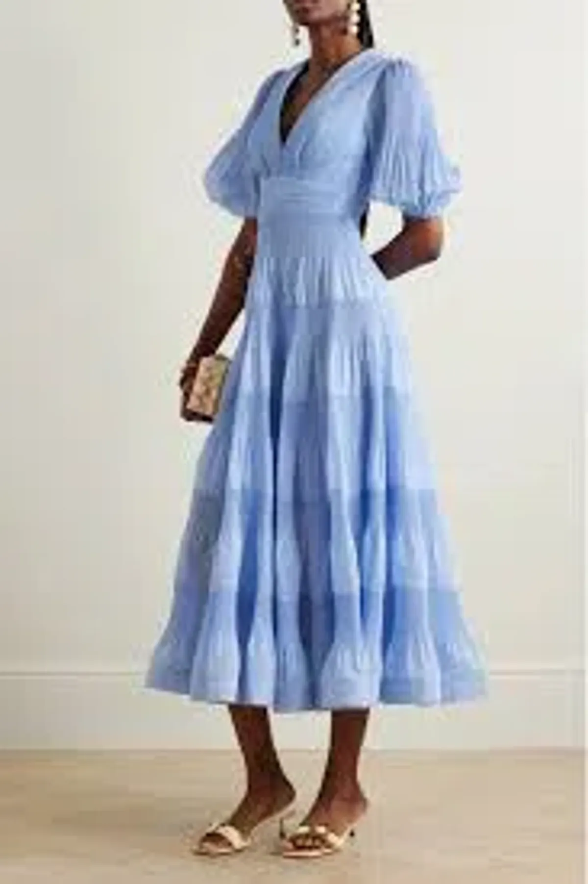 Zimmerman Pleated Midi Dress - Jacaranda - Image 1