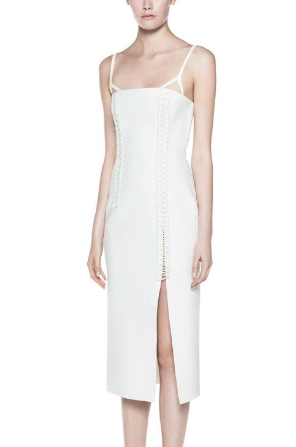 Dion Lee Laced coil bustier dress white size 8  - Image 1