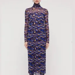Scanlan Theodore blue Watercolour dress for rent on The Volte - image 1