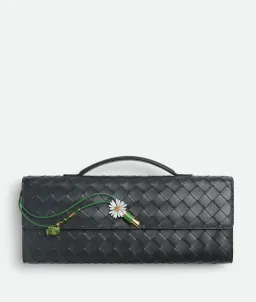 Bottega Andiamo Clutch with daisy flower closure  for rent on The Volte - image 1
