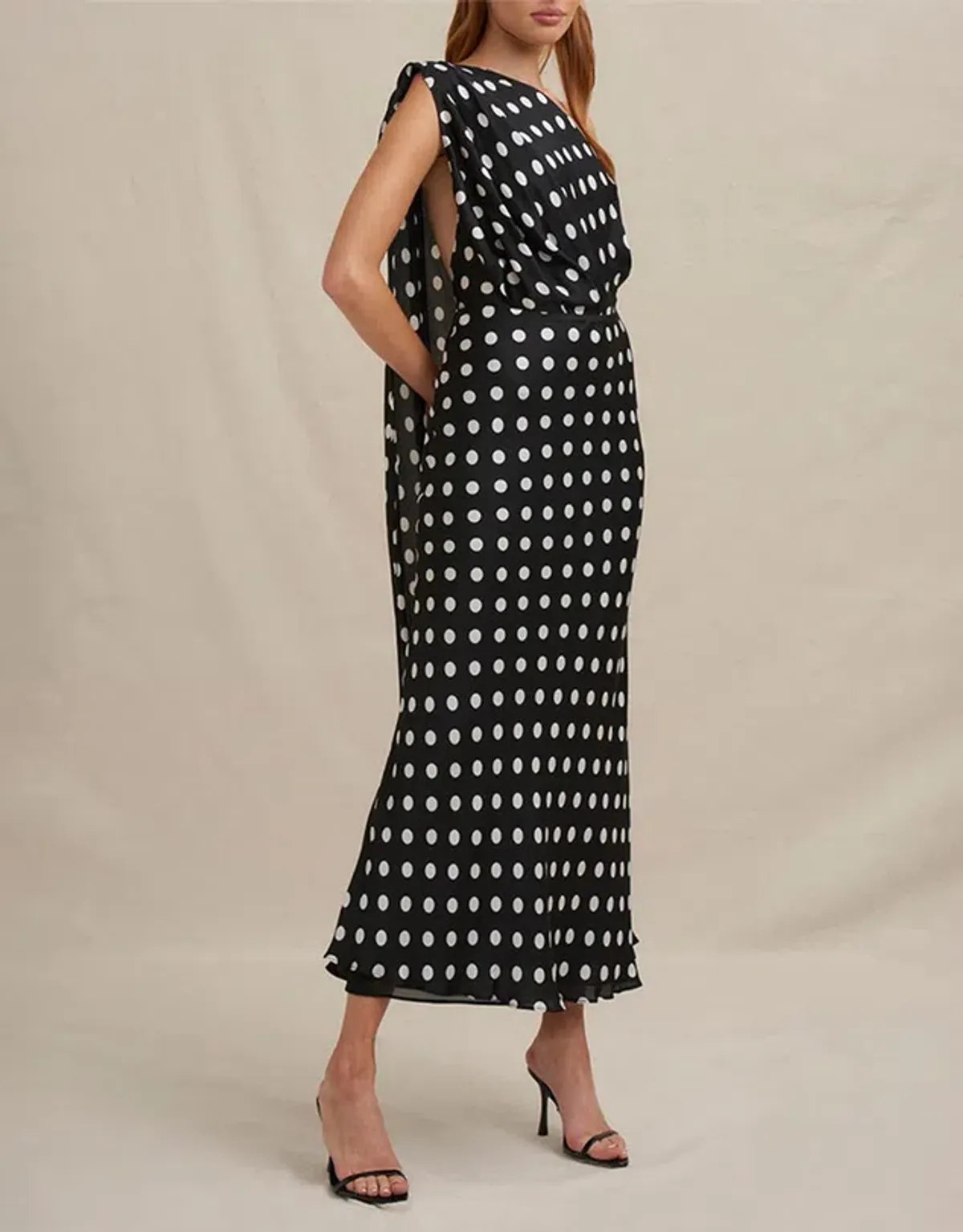 By Johnny Dove Drape Polka Dress / Size 16  - Image 1