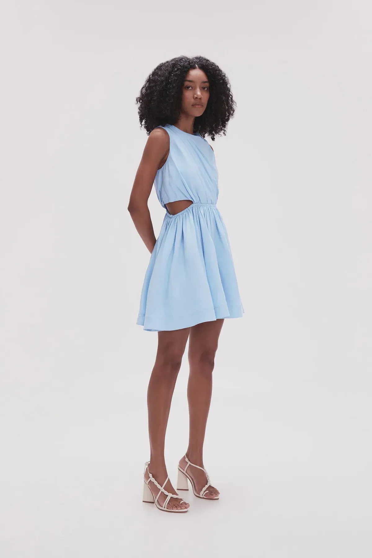 Aje Abbey Twisted Blue Dress Size 14 - Image 2