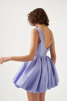 Aje Suzette Lavender Bubble Mini Dress Size 14 for rent on The Volte - image 2