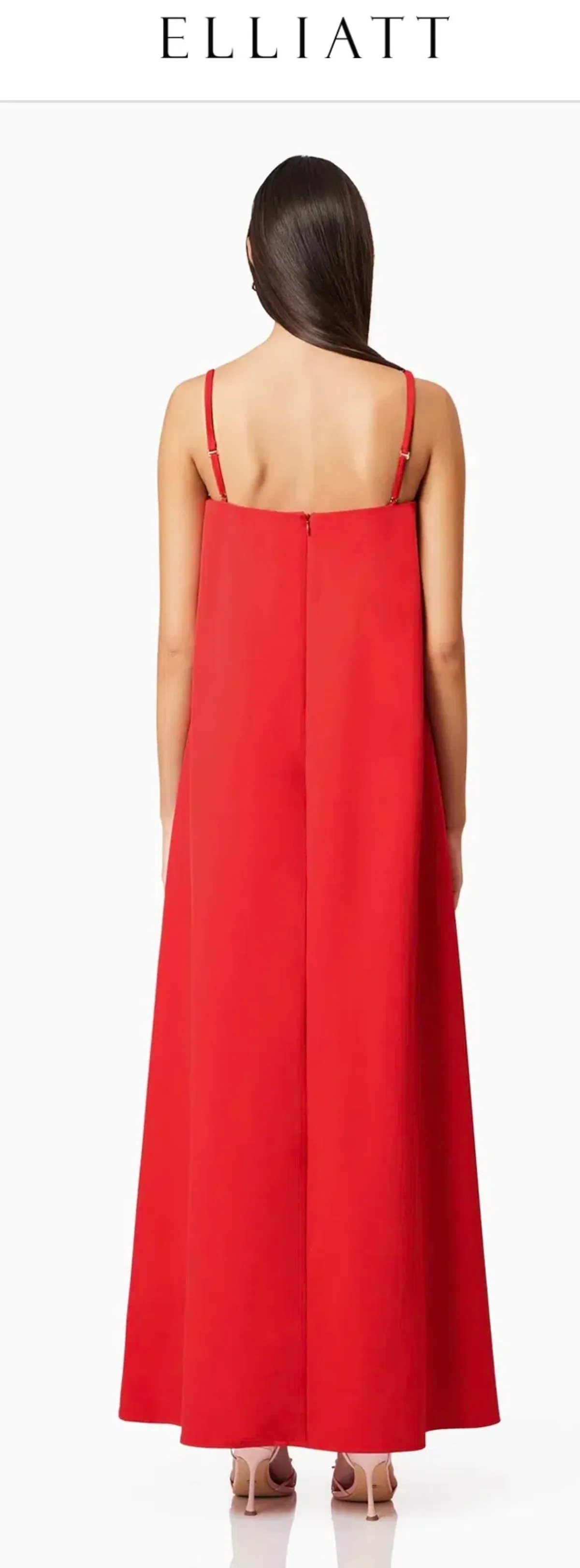 Elliatt Buttercup Embroidered Maxi Dress In Red - Image 3
