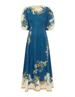 Alemais LUDA MIDI DRESS Blue Size 14 for rent on The Volte - image 5