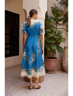 Alemais LUDA MIDI DRESS Blue Size 14 for rent on The Volte - image 3