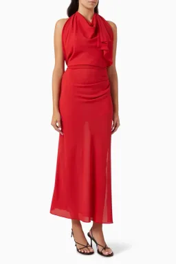 Bec & Bridge Clarise red full length dress size 8 for rent on The Volte - image 3