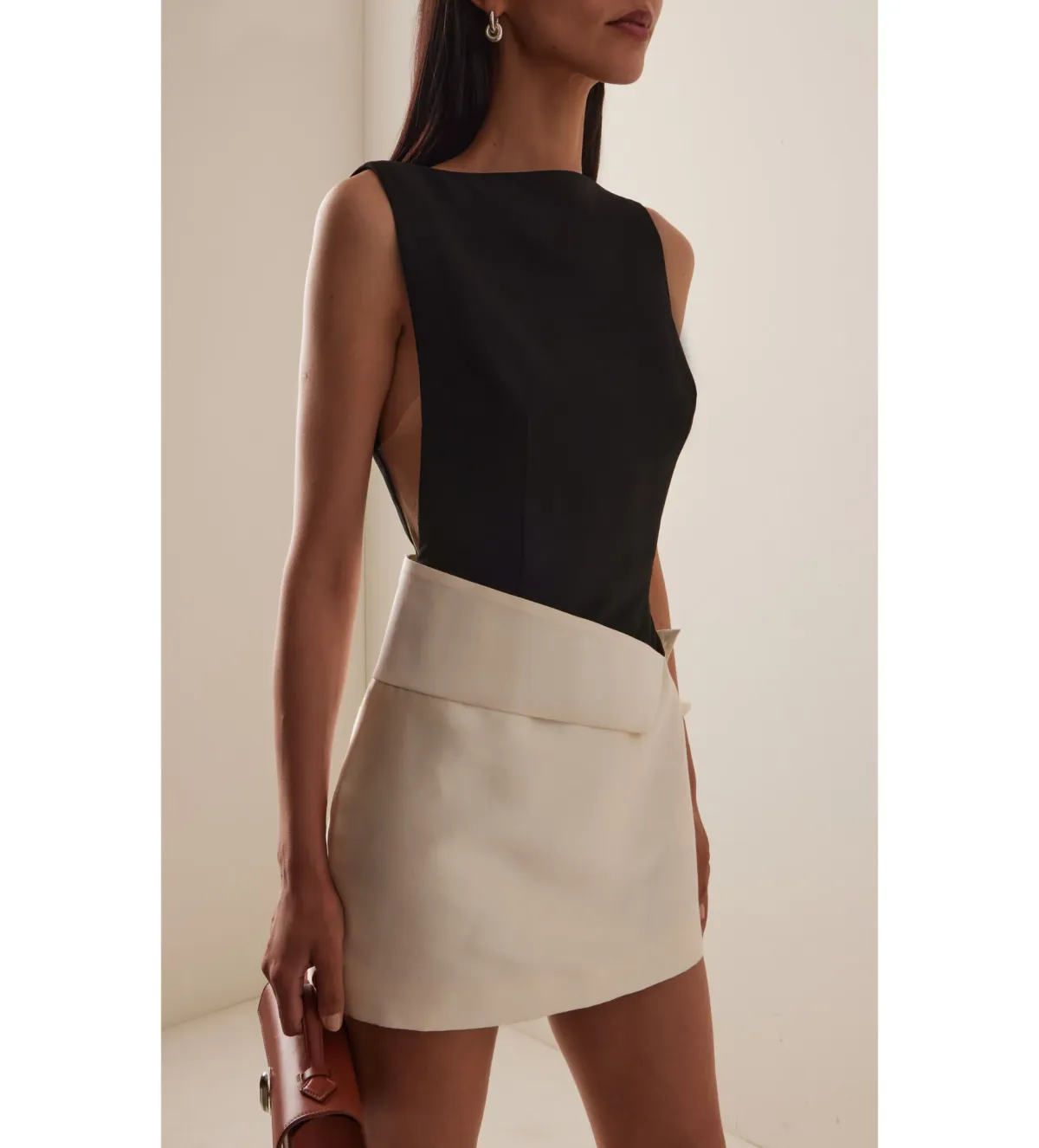Rachel Gilbert Rikki Mini Dress In Black & White Size AU8 - Image 1