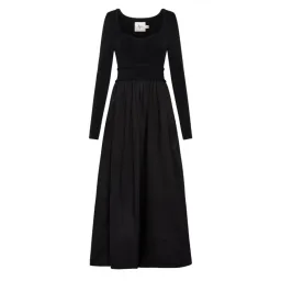 Aje Audrey Black Knit Midi Dress XL for rent on The Volte - image 2