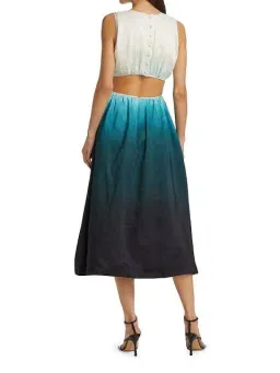 Aje Cosmos Ombre Cut out Midi Dress Size 14 for rent on The Volte - image 3