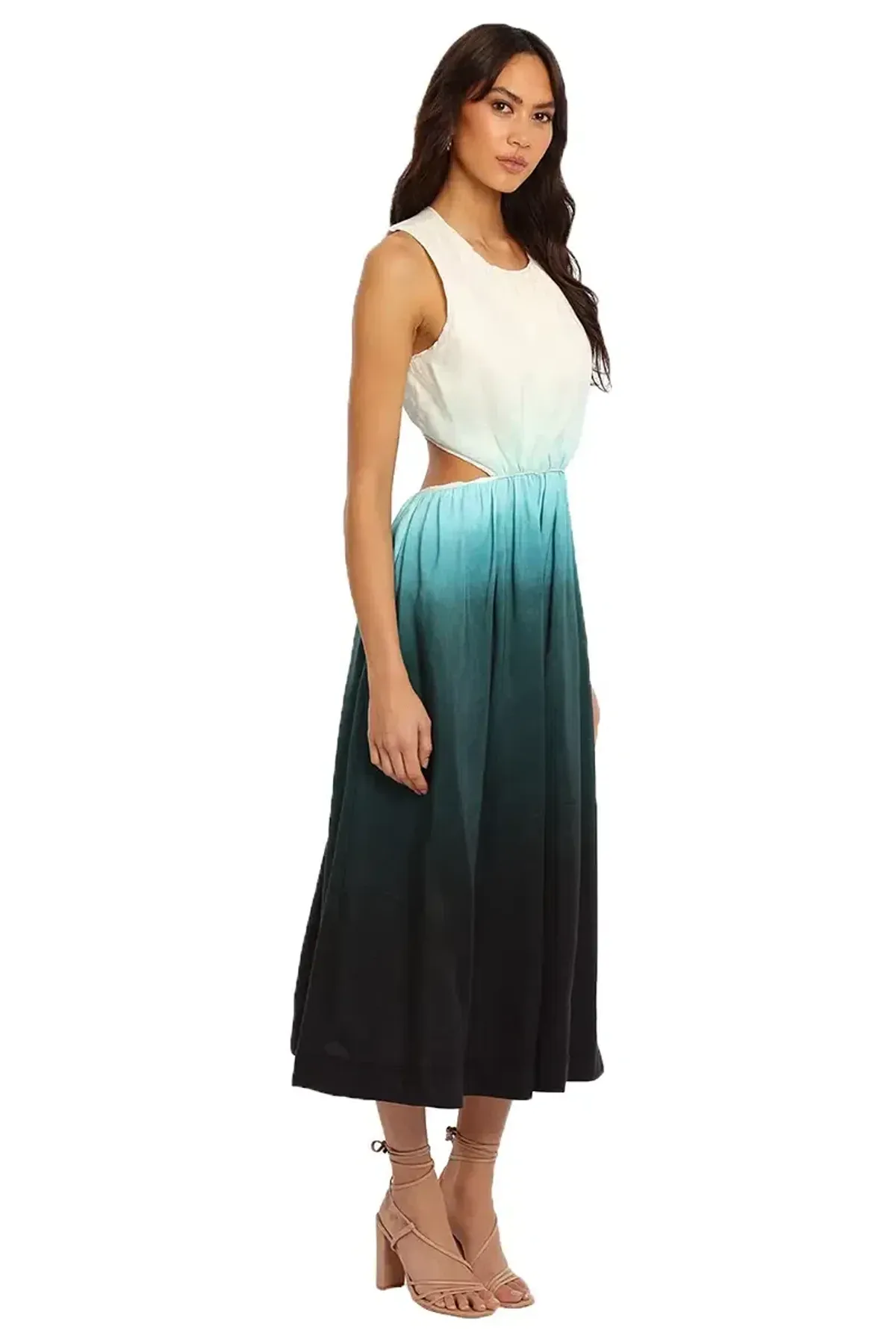 Aje Cosmos Ombre Cut out Midi Dress Size 14 - Image 2