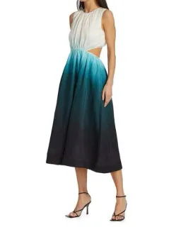 Aje Cosmos Ombre Cut out Midi Dress Size 14 for rent on The Volte - image 5