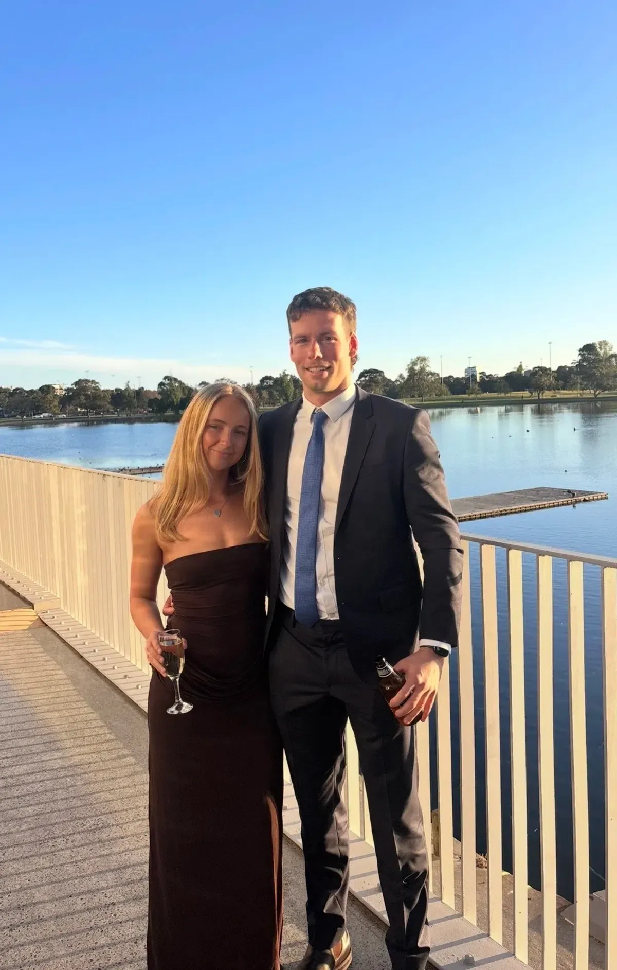 Benni Petra Maxi Dress Chocolate Size 8 - Image 2