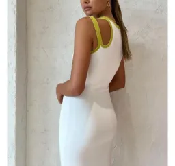 SIR the Label Evalina Cut Out Maxi Dress in Citrus Size 1/8  for rent on The Volte - image 3