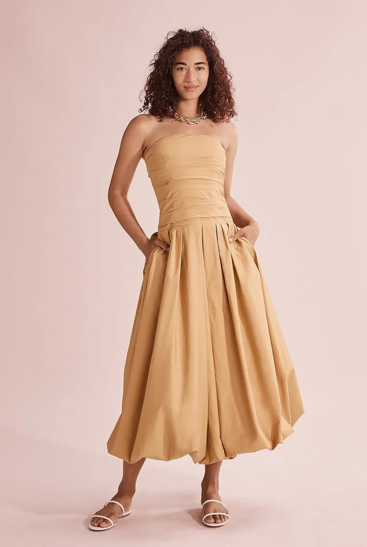 Country Road Strapless Bubble Dress - Image 3