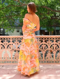 By Nicola Twist Maxi Dress in Floral Confetti Size 14 for rent on The Volte - image 2