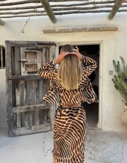 RAT & BOA Reno Blouse & Luma Skirt Leopard Size Small Best fits AU6-10 for rent on The Volte - image 5