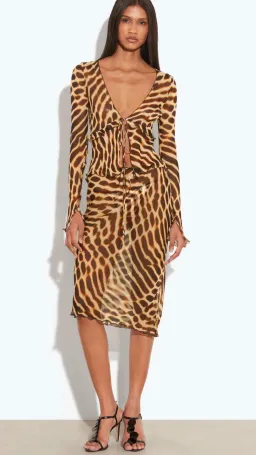 RAT & BOA Reno Blouse & Luma Skirt Leopard Size Small Best fits AU6-10 for rent on The Volte - image 11