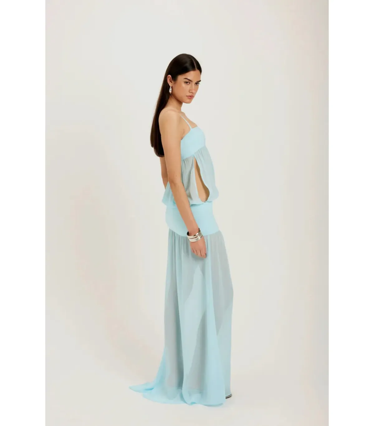 Ance Gria Romeo Gown Aqua Size 10 - Image 1