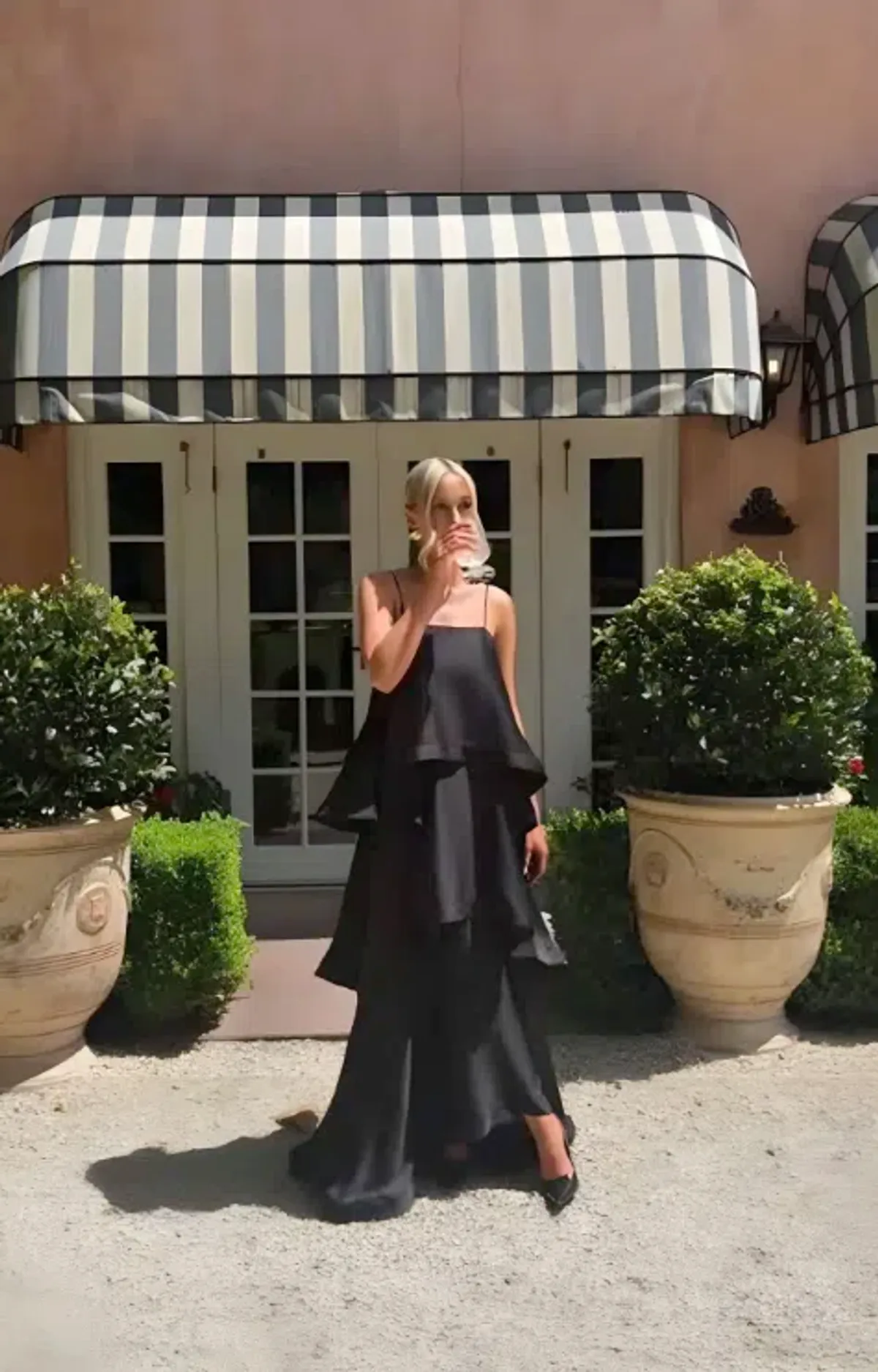 Tilly Tiered Maxi Dress in Black in XXL - Image 7