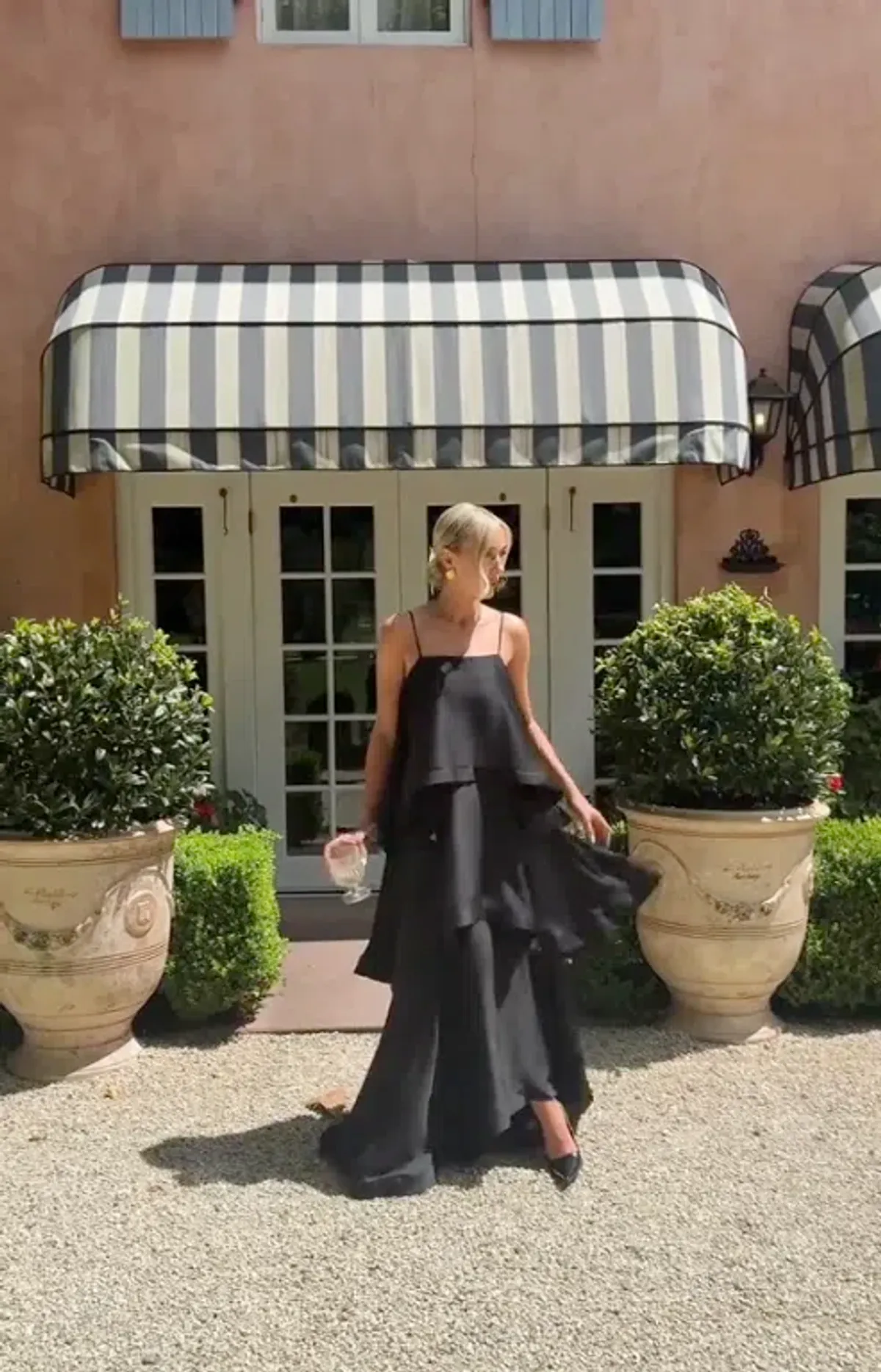 Tilly Tiered Maxi Dress in Black in XXL - Image 9