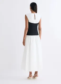 ANNA QUAN Stefania Dress in SWAN Black White Size 6 AU for rent on The Volte - image 3
