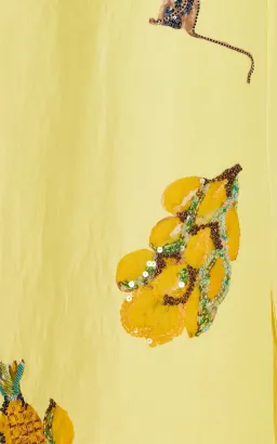 ALEMAIS Diamond Dancer Midi Dress Yellow 10 for rent on The Volte - image 14