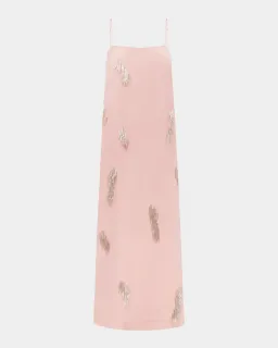 ALEMAIS Cindy Embellished Slip Dress Pink 8  for rent on The Volte - image 16